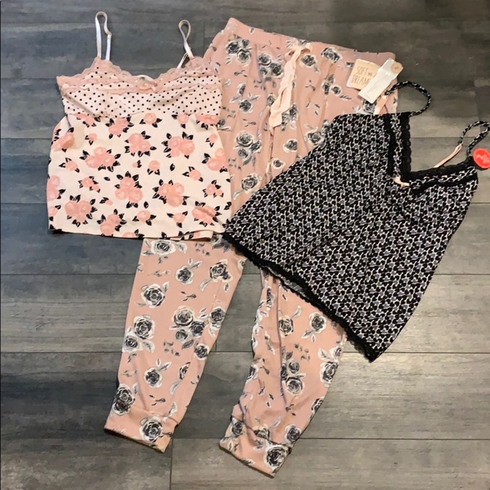 Marilyn Monroe Pink and Black Pajama Set